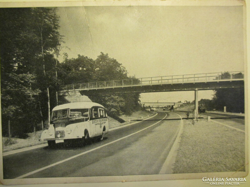 German picture postcard, second half of the 1930s: reichsbahn - kraftomnibus.