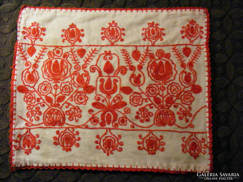 Old embroidered pillowcase