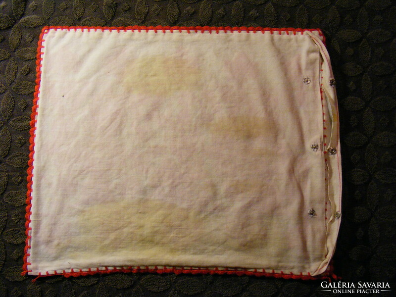 Old embroidered pillowcase