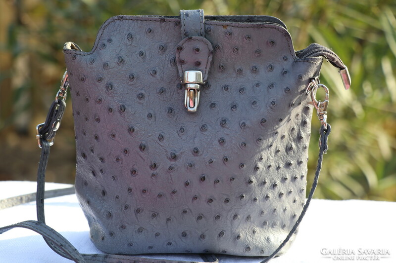 Ostrich leather bag