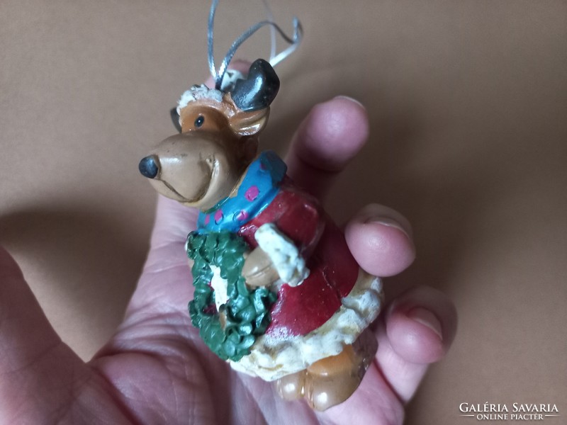 Charming reindeer figure Christmas pendant