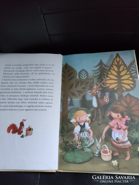 Hófehérke és Rózsapiroska-Grimm-Retró mesekönyv.
