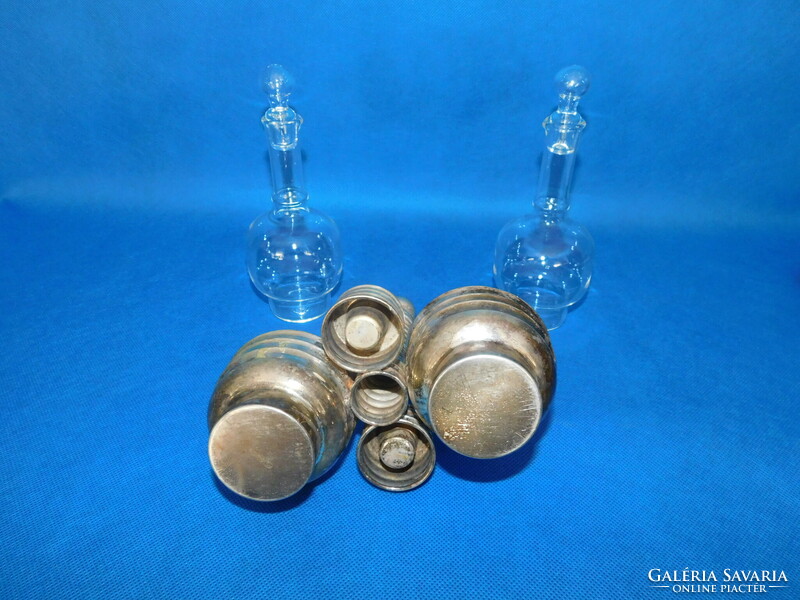 Silver artdeco oil - vinegar holder 265 gr