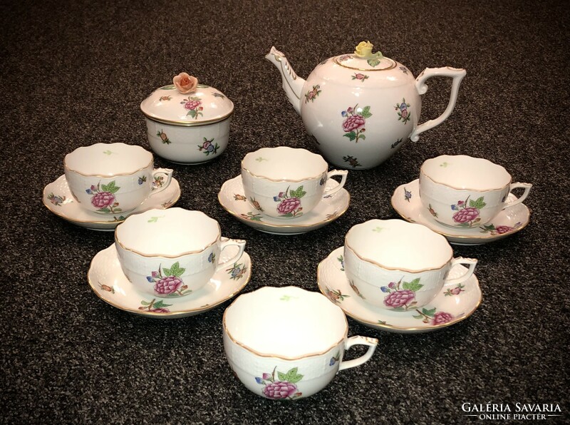 Old Herend tea set with Eton pattern!