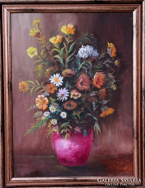 Fk/249 - e. Marked by Schmidt - flower still life