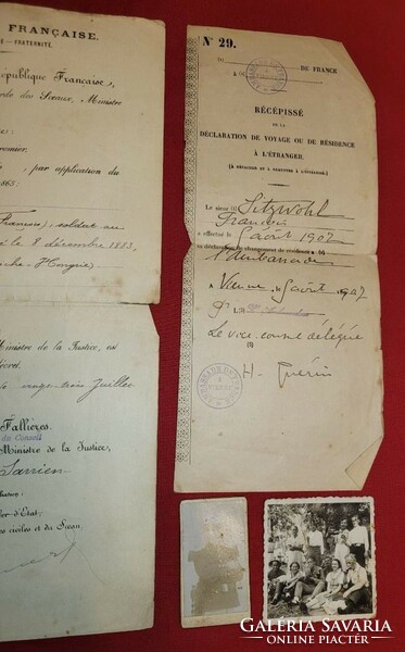 Magyar katona Francia idegenlégiós papírjai 1902