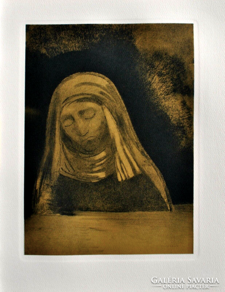 Odilon redon: pain - etching