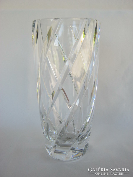 Retro ... vastag nehéz üveg csavart mintázatú váza