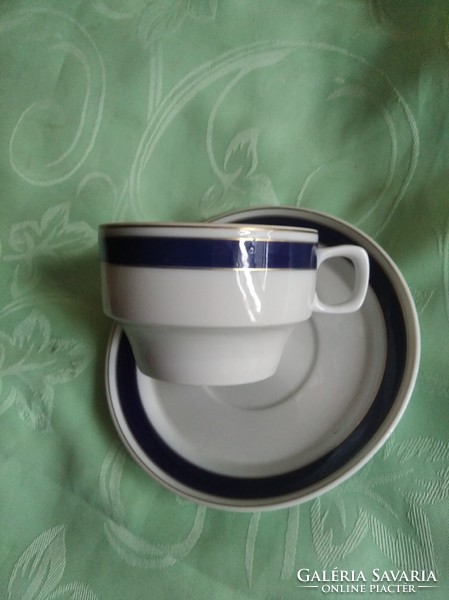 Hollohazi Kék aranycsikos teás csésze