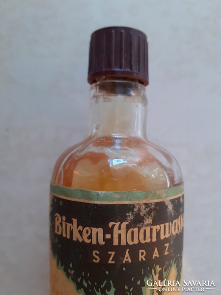 Retro khv birch hairspray old labeled hair care glass bottle