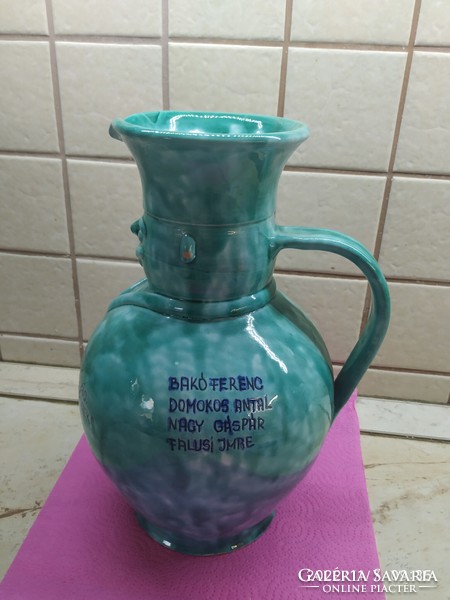 Beautiful glazed miska jug 33 cm