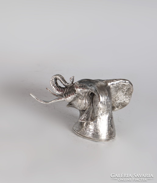 Silver elephant head