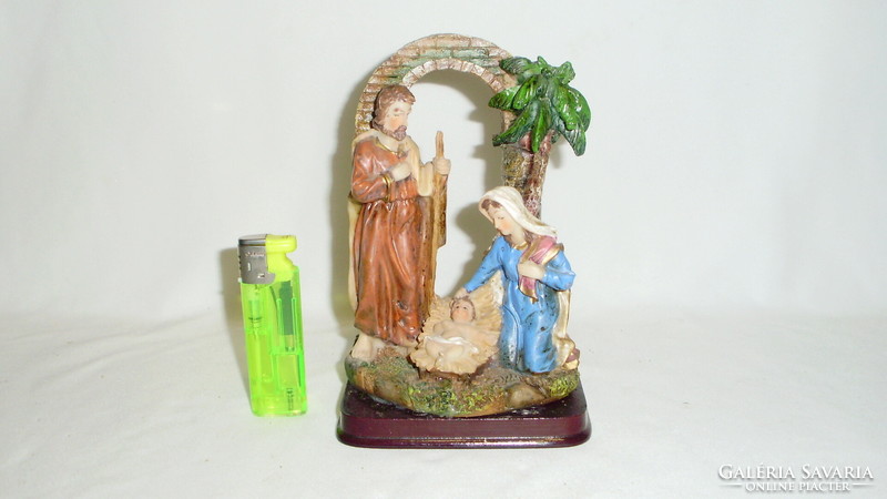 Betlehemi jászol kis Jézussal dekoráció, dísztárgy