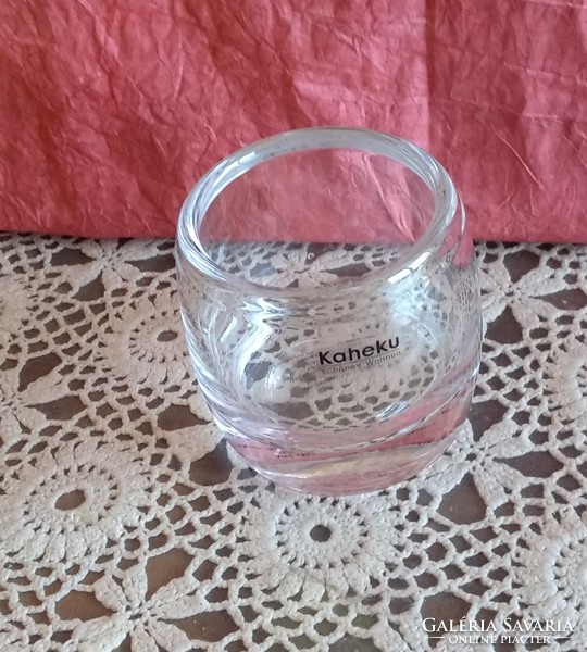 Kaheku glass candle holder handmade transparent, recommend!