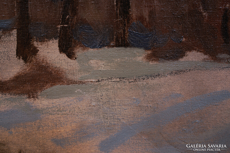 Unknown artist: winter forest detail,