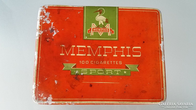 Régi Memphis Sport cigis fémdoboz vintage cigarettás doboz