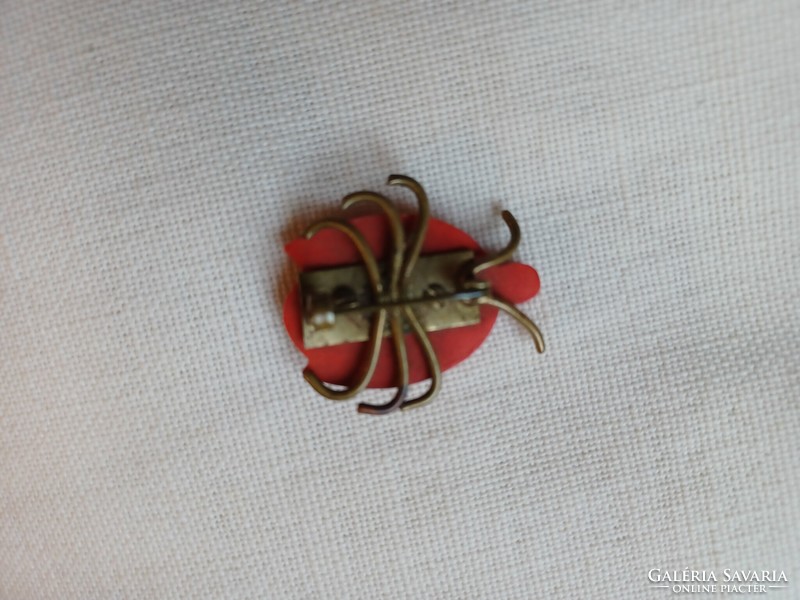 Vintage seven-spotted ladybug brooch, pin