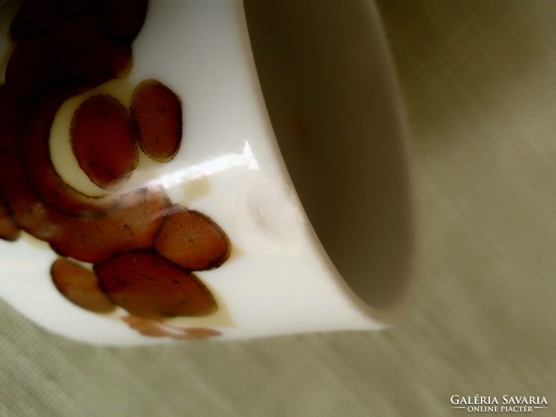 Kahla marked German ndk nostalgia retro glazed porcelain coffee set 4 small plates 3 cups