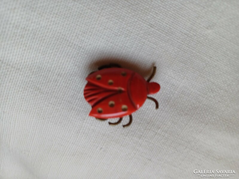 Vintage seven-spotted ladybug brooch, pin