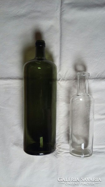 Two glass bottles