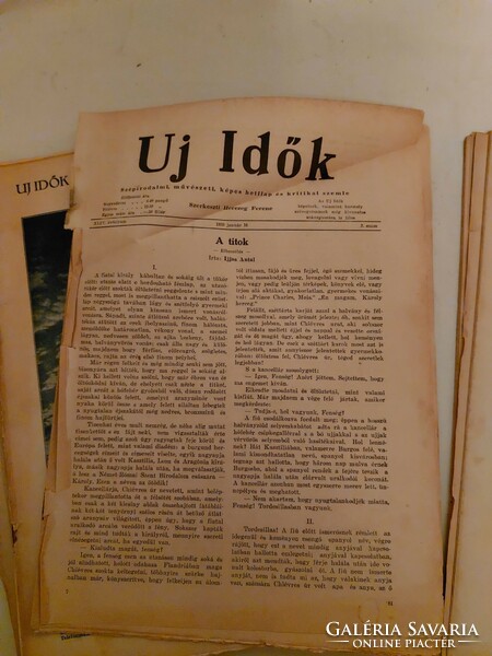 20 db 1938-as Új Idők folyóirat