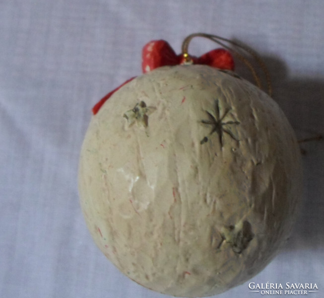 Retro Christmas tree decoration: Santa Claus ball