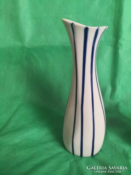 Aquincum retro blue striped vase