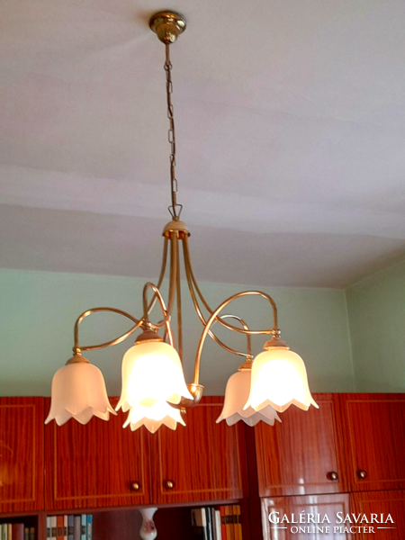 5-branch retro chandelier ceiling lamp