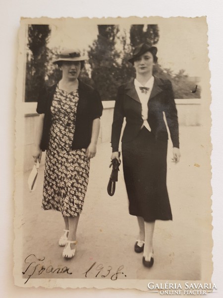 Régi fotó 1938 vintage női fénykép hölgyek