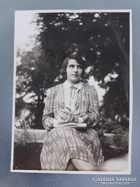 Régi hölgy fotó vintage női fénykép 1930 körül