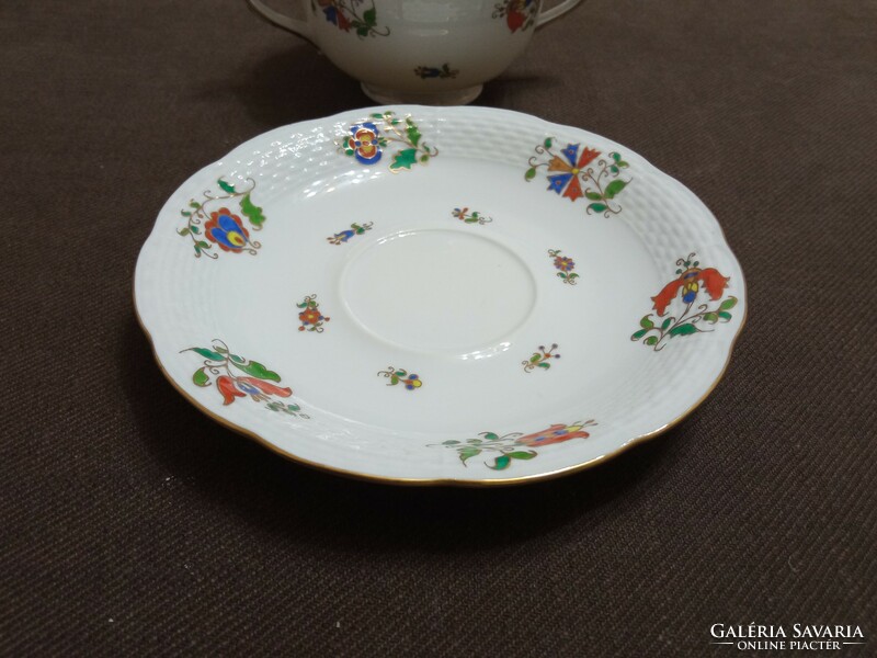 Herend Hungarian-style soup, tea cup and saucer, mho