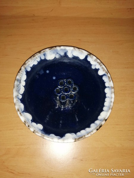 Retro Hódmezővásárhelyi kerámia ikebana váza (22/d)