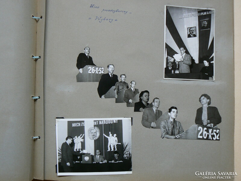 Museum photo album from 1952, with a total of 160 photos. (Formerly owned by the Warsaw Hungarian cult. Int