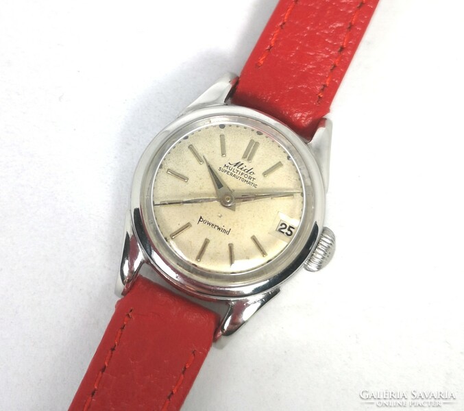 Mido limited - multifort superautomatic women's wristwatch from around 1958! With Tiktakwatch service card