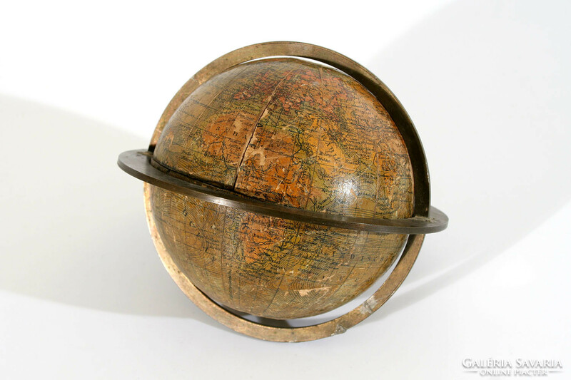 Ludwig Julius Heymann Földgömb Berlin 19. század | Antik Glóbusz Globe Erd-Globus