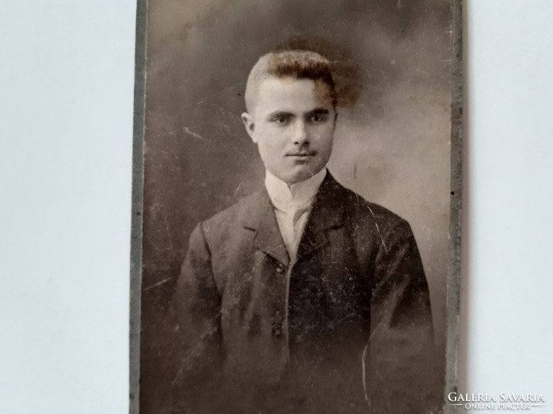 Antique male photo 1909 Rutka Fülöp photographer Arad studio old photo