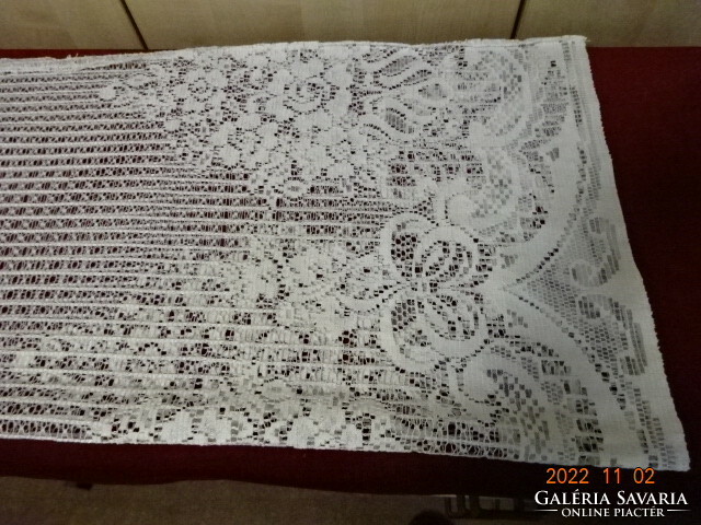 Crochet lace curtain, size: 90 x 85 cm. He has! Jokai.