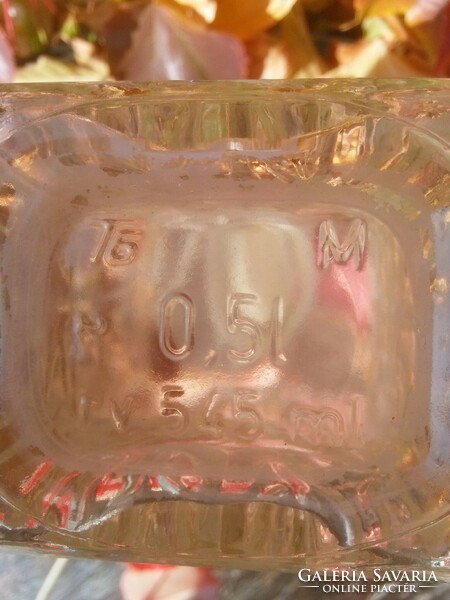 Whiskys üveg üvegdugóval, 0,5 liter, hibátlan
