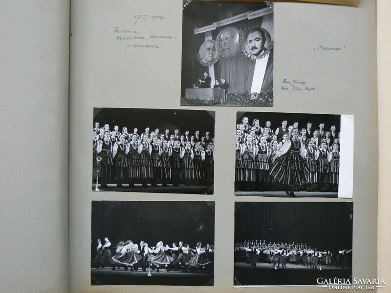 Museum photo album from 1952, with a total of 160 photos. (Formerly owned by the Warsaw Hungarian cult. Int