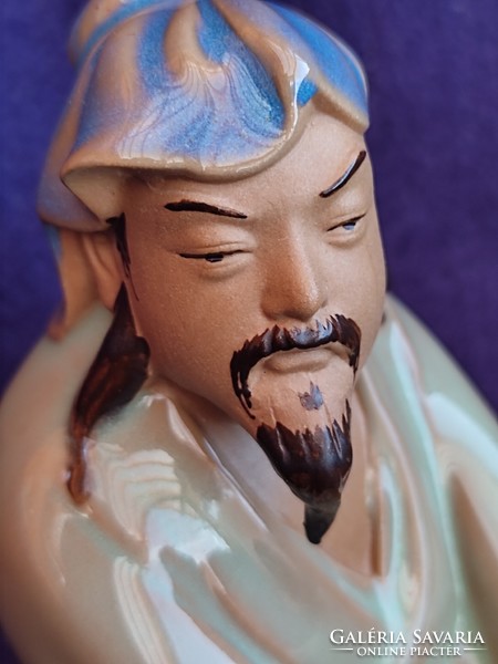 Chinese shiwan porcelain, the fruit seller