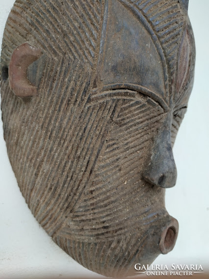 Songye ethnic group African mask Africa Congo drum 13 4084