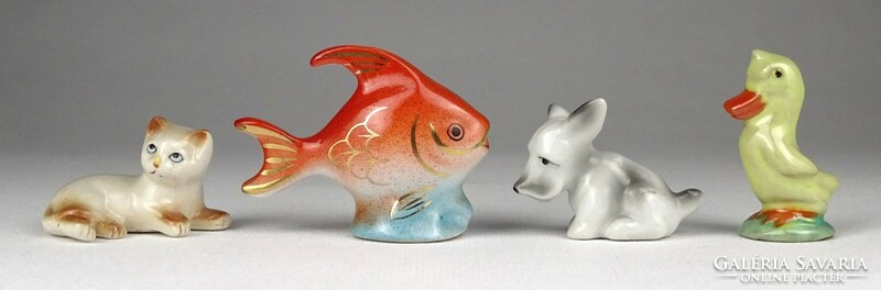 1L403 old small ceramic animals 4 pieces