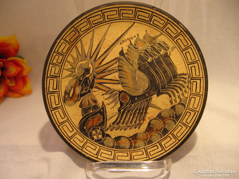 Görög múzeumi másolat, copy, antik, Apollón szekéren a szárnyas lovaival
