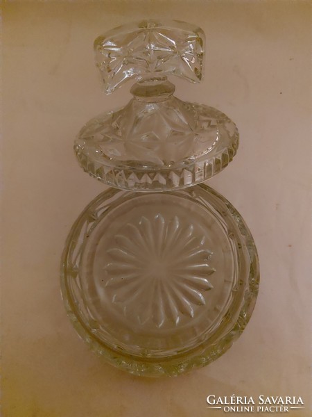 Retro glass sugar bowl