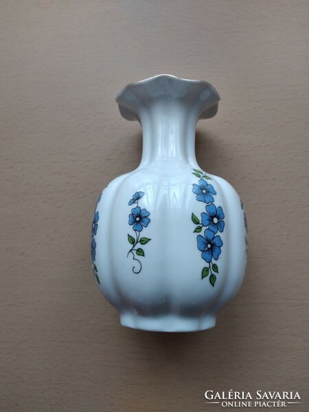 15 cm-es Zsolnay kék virágos váza