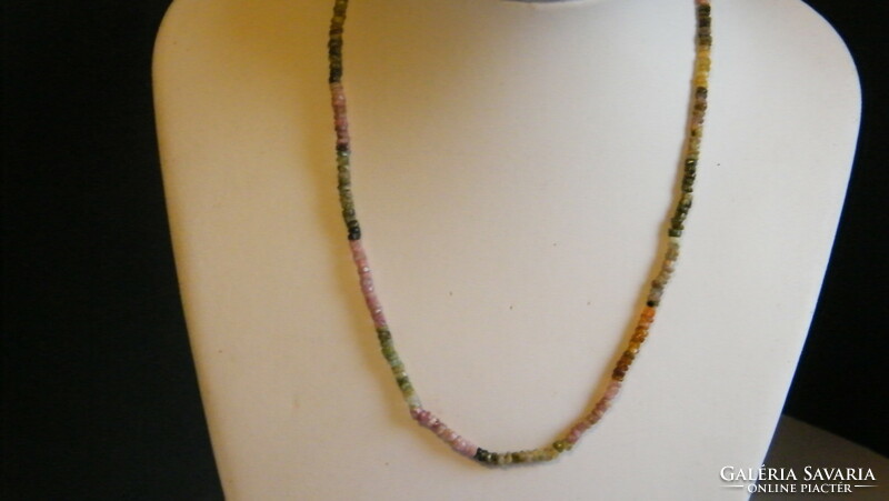 Tourmaline necklace with 925 silver clasp