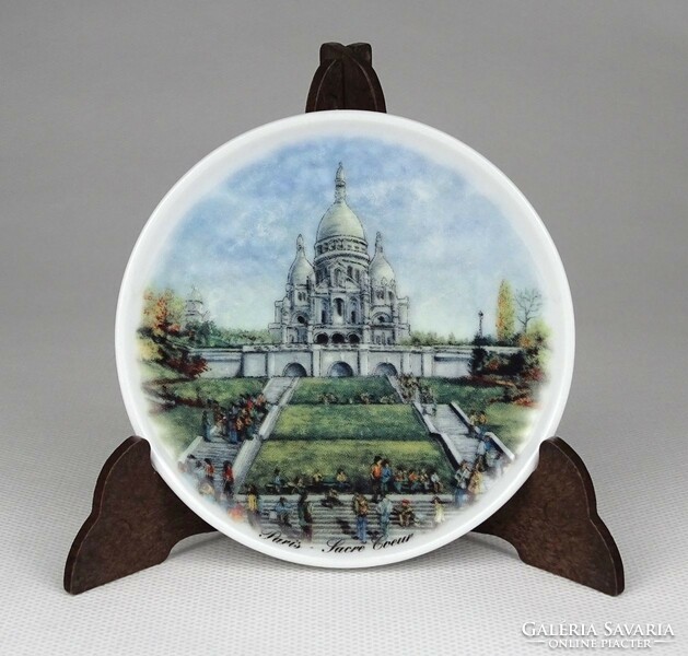 1L400 Párizs Sacré Coeur porcelán dísztányér falitányér 9.5 cm