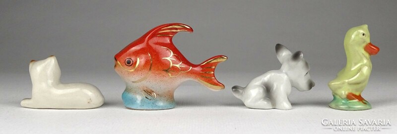 1L403 old small ceramic animals 4 pieces