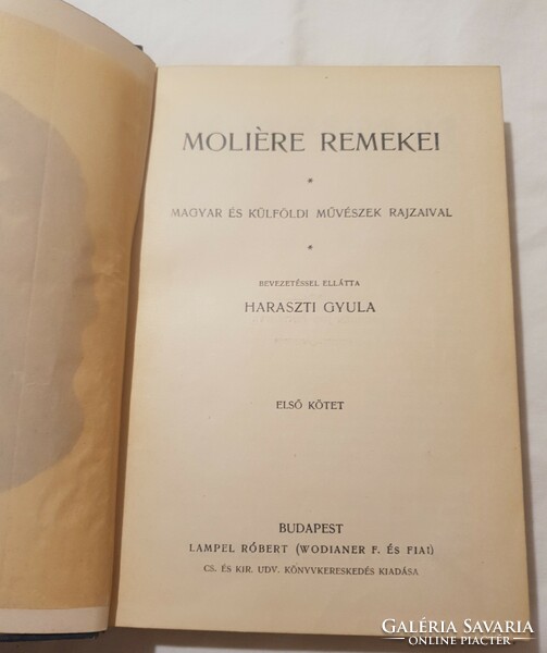 Remekírók sorozat - Moliére remekei I. 1901