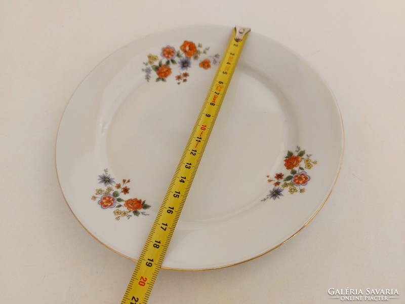 Retro Alföldi porcelán virágos kis tányér  1 db